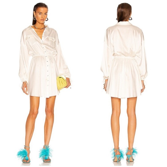 Retrofete Dresses & Skirts - RETROFETE Olive Mini Dress in White Size S